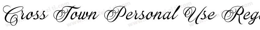 Cross Town Personal Use Regular字体转换